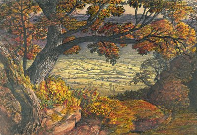 Die Weald von Kent, ca. 1827-28 von Samuel Palmer